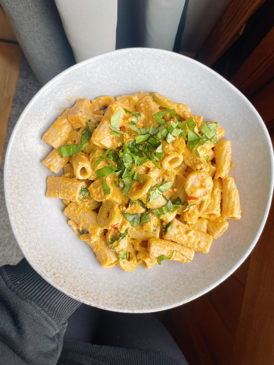 Quick Sun-dried Tomato Cheese Pasta