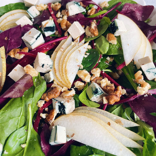 Pear, Walnut & Blue Cheese Salad