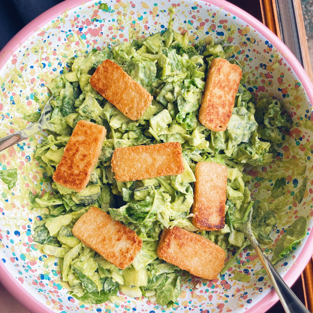 Mozzalloumi salad 